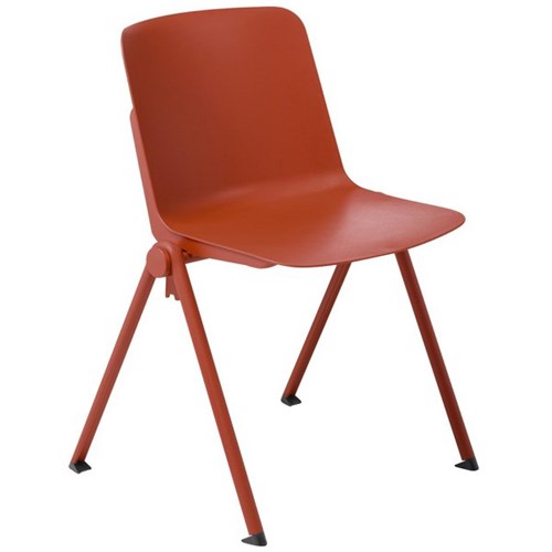 Scout 4 Leg Visitors Chair Rust