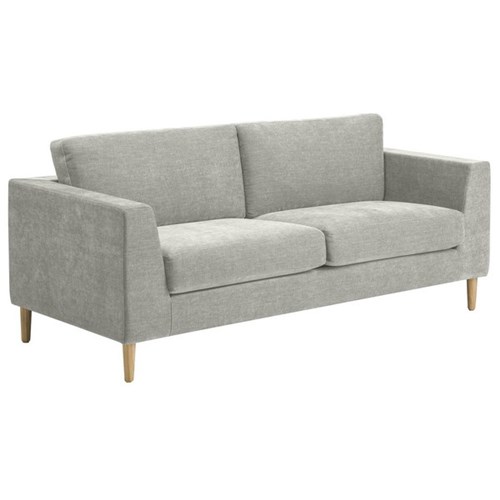 Mackenzie Natural 2 Seater Sofa Timber Legs Copeland Mist