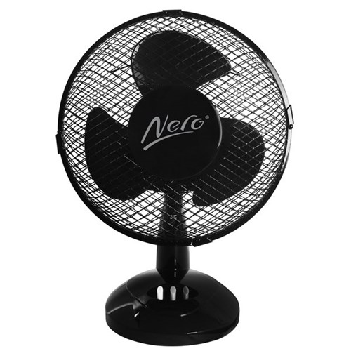 Nero Desk Fan 230mm Black