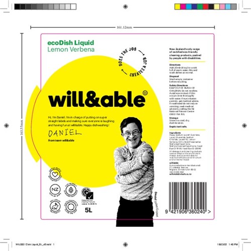 Will&Able ecoDish Liquid 5L