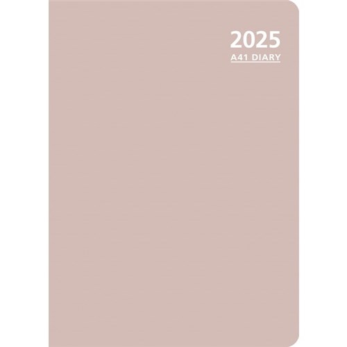 OfficeMax A41 1/2 Hour Appointment Diary A4 1 Day Per Page 2025 Peach