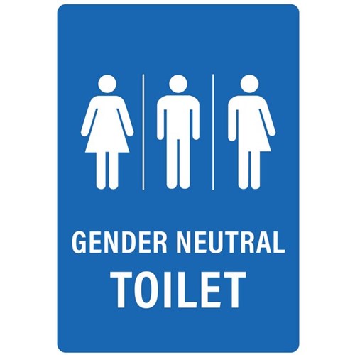 Gender Neutral Toilet Safety Sign 240x344mm