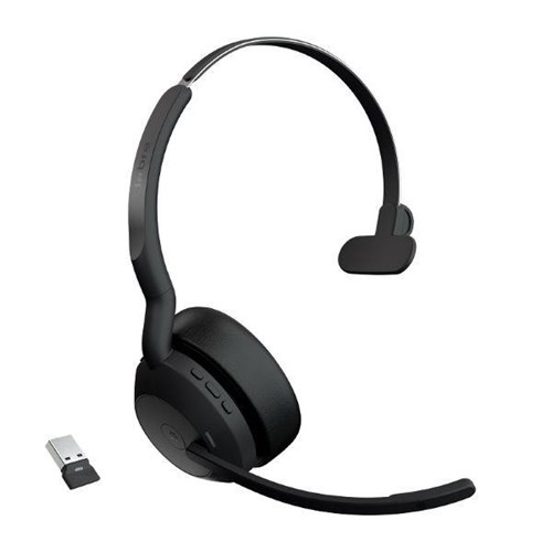 Jabra Evolve2 55 Link380a MS Mono USB-A Wireless Headset Black