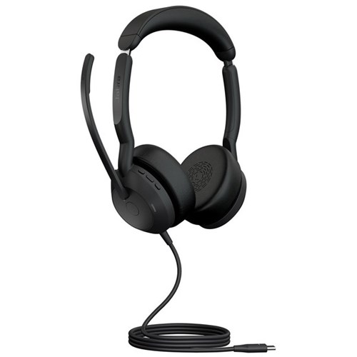 Jabra Evolve2 50 UC Stereo USB-C Wired Headset Black