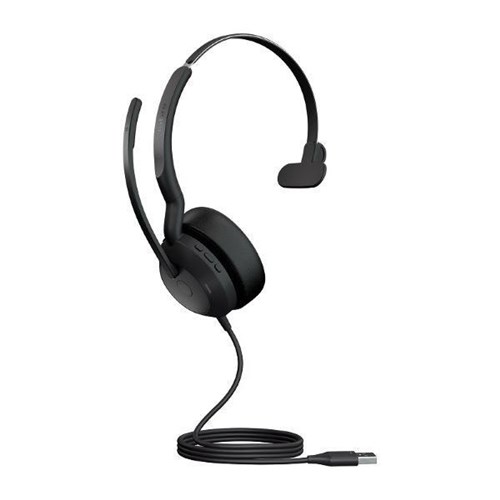 Jabra Evolve2 50 UC Mono USB-A Wired Headset Black