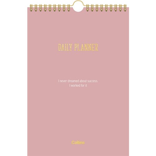 Collins Planner A5 Day Per Page Undated Motivational Assorted Designs