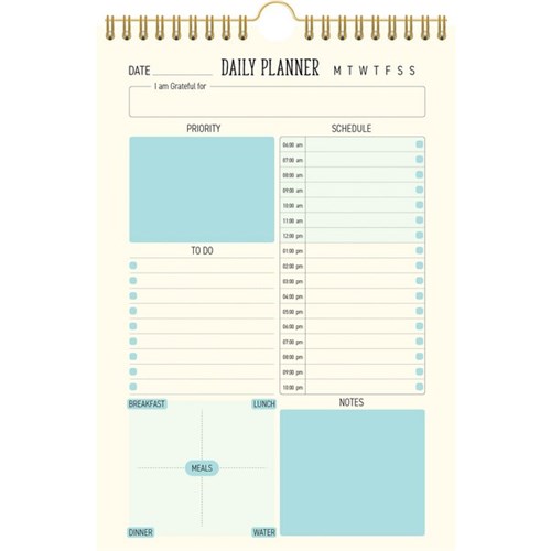 Collins Planner A5 Day Per Page Undated Motivational Assorted Designs