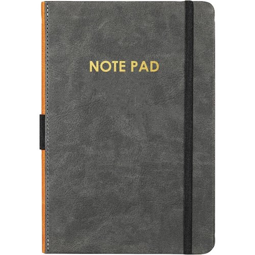 Collins Executive Note Pad With Cover 185x258mm Grey