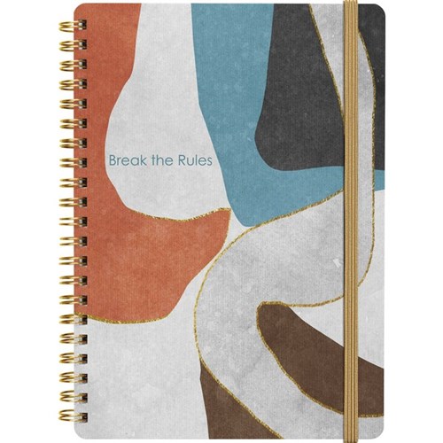 Collins A5 Diary Day Per Page Undated Contemporary Art Assorted Designs