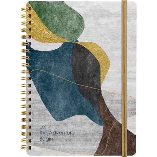 Collins A5 Diary Day Per Page Undated Contemporary Art Assorted Designs