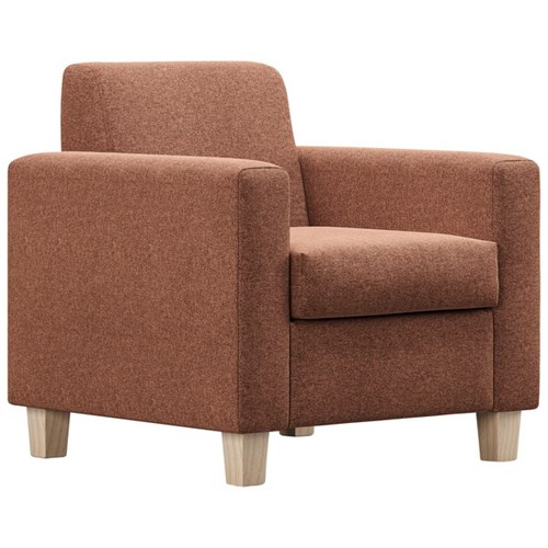 Cosmo Single Seater Sofa Hawthorn Fabric/Earth