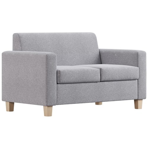 Cosmo 2 Seater Sofa Hawthorn Fabric/Silver