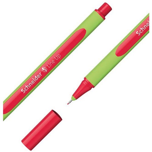 Schneider Line-Up Romantic Red Fineliner Pens 0.4mm Fine Tip, Box of 10