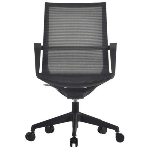 Nero Meeting Task Chair With Arms Mesh Back Black