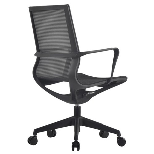 Nero Meeting Task Chair With Arms Mesh Back Black