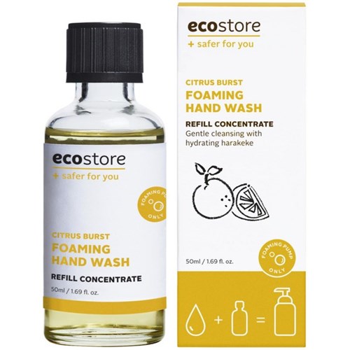 ecostore Foaming Hand Wash Refill Concentrate Citrus Burst 50ml