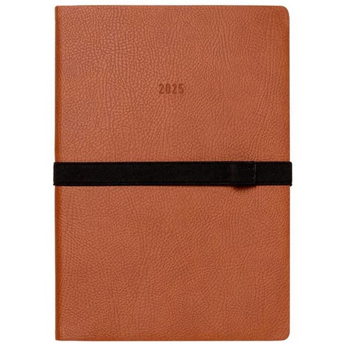 Letts of London A5 Diary Week To View 2025 Oslo Tan