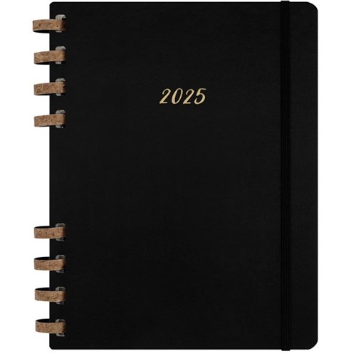 Moleskine XL Hard Cover Spiral Bound Planner 2025 Black