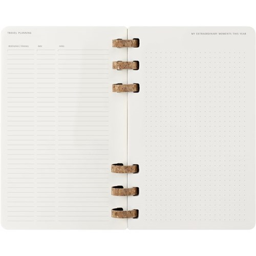 Moleskine Large Soft Cover Spiral Bound Planner 2025 Black