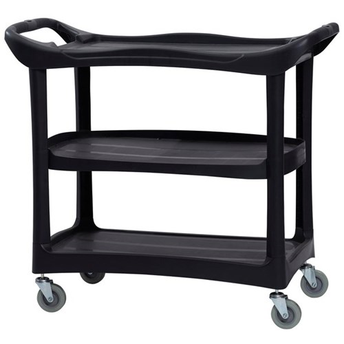 Compass Utility Cart 3 Shelf Black