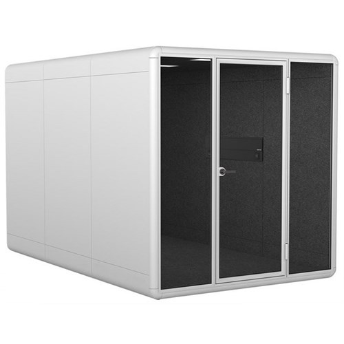 Koplus Kolo Duo++ Meeting Booth 2200x2250mm White/White/Dark Grey