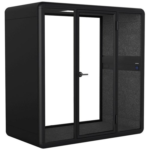 Koplus Kolo Duo Meeting Booth 2200x2250mm Black/Black/Dark Grey