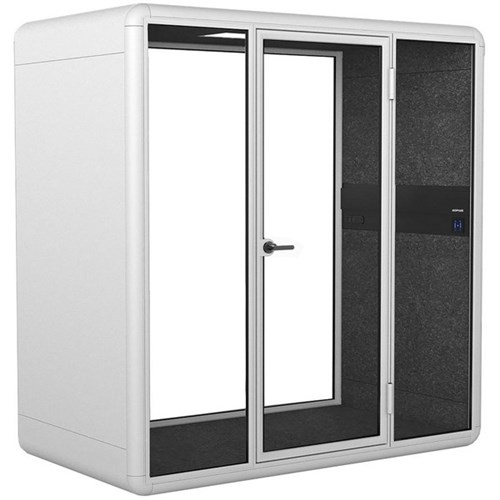 Koplus Kolo Duo Meeting Booth 2200x2250mm White/White/Dark Grey