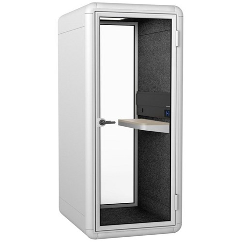 Koplus Kolo Solo Phone Booth 1000x2250mm White/White/Dark Grey