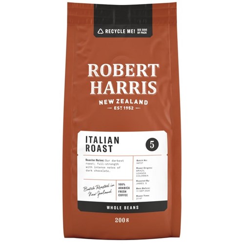 Robert Harris Italian Roast Coffee Beans 200g