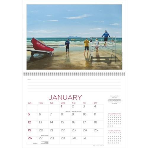 Easy2C Wall Calendar Art Of Graham Young 2025