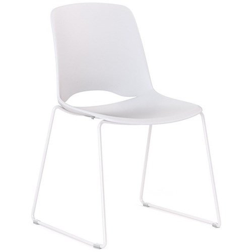 Klever Glide Visitor Chair Standard White