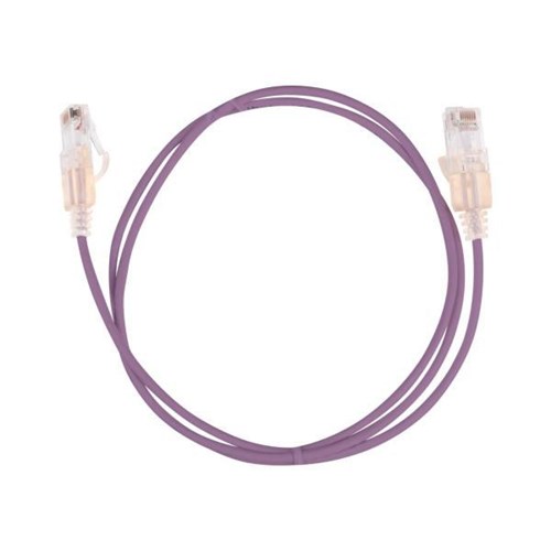 Dynamix Cat6A UTP Patch Lead Cable 0.75m Purple