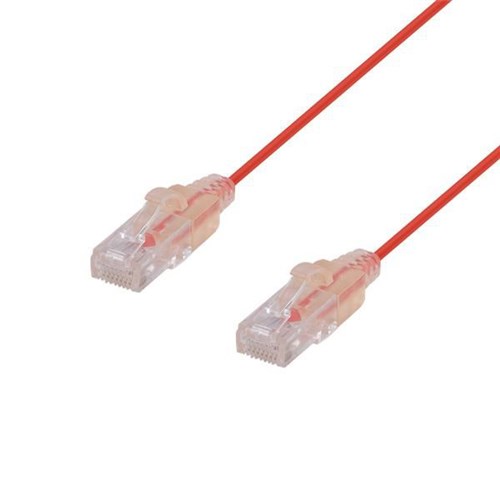 Dynamix Cat6A UTP Patch Lead Cable 0.75m Red