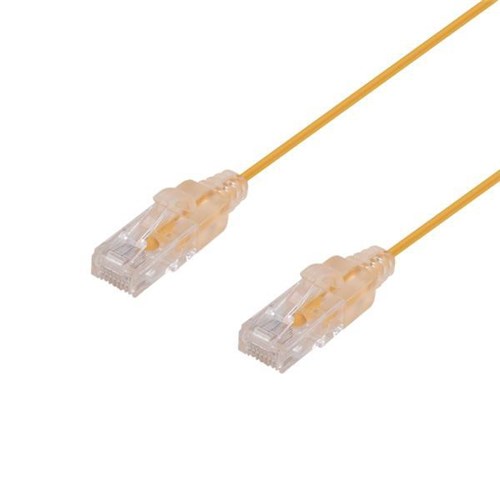 Dynamix Cat6A UTP Patch Lead 0.25m Yellow