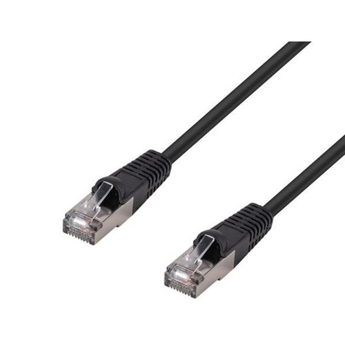 Dynamix Cat6A SFTP Patch Lead Cable 0.5m Black