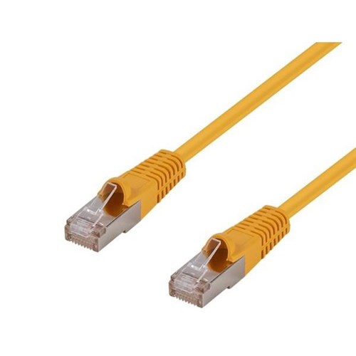 Dynamix Cat6A SFTP Patch Lead Cable 0.5m Yellow