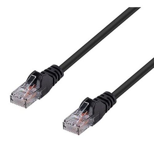 Dynamix Cat6 UTP Patch Lead Cable 0.5m Black