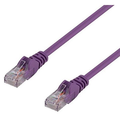 Dynamix Cat6 UTP Patch Lead Cable 0.5m Purple