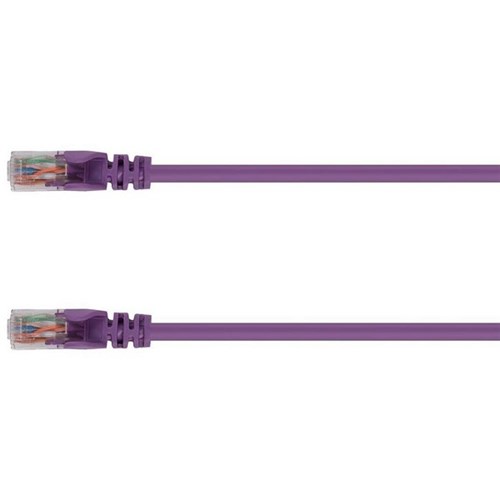 Dynamix Cat6 UTP Patch Lead Cable 0.5m Purple