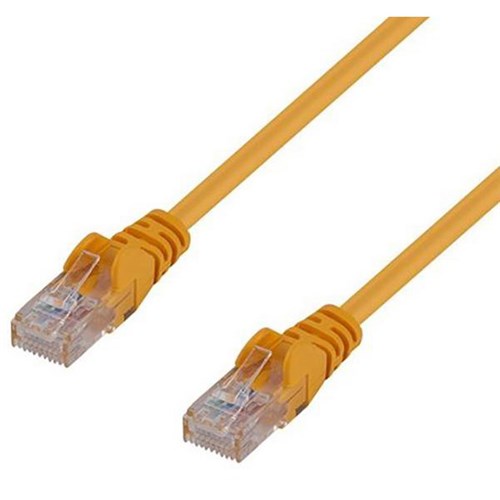 Dynamix Cat6 UTP Patch Lead Cable 0.5m Yellow