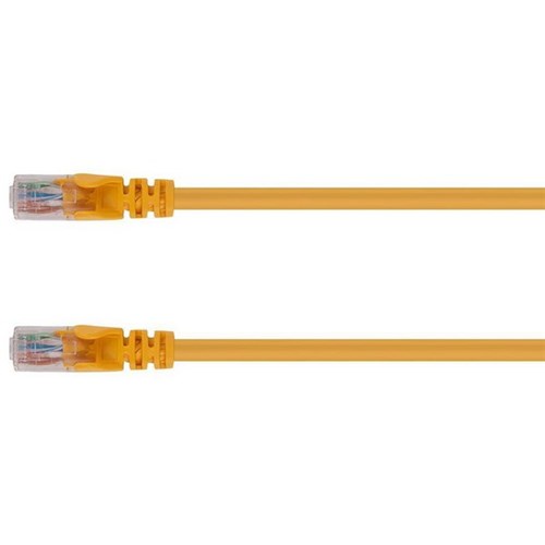 Dynamix Cat6 UTP Patch Lead Cable 0.5m Yellow