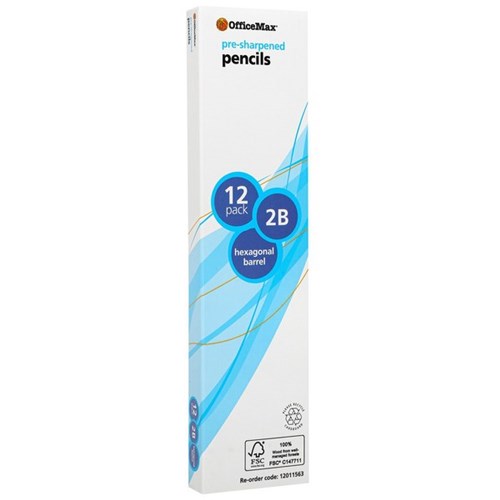 OfficeMax 2B Lead Pencils, Pack of 12