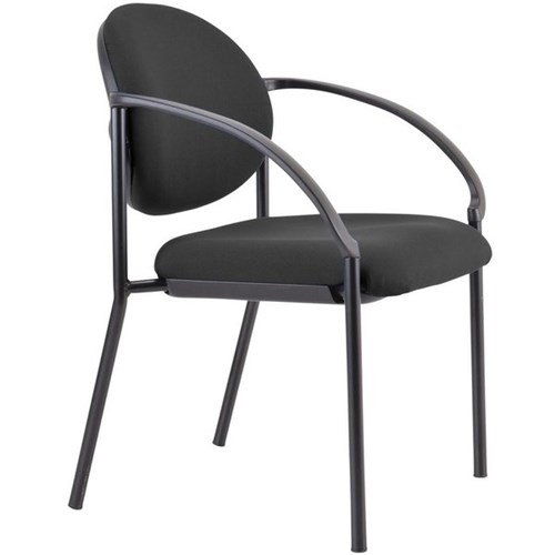 Buro Essence Visitor Chair 4 Leg Frame with Arms Black