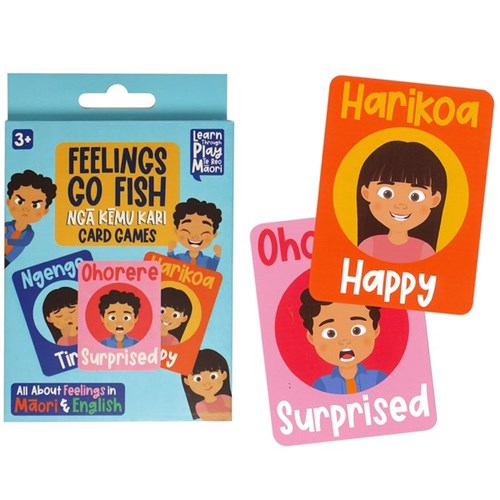 Game Go Fish Te Reo Maori Emotions Cards, Pack of 40