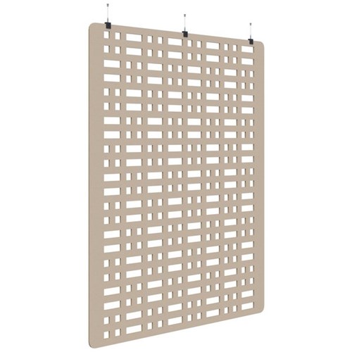 Fiord Acoustic Hanging Screen 1800x2250mm Grid Natural