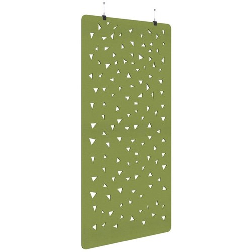 Sonic Acoustic Hanging Screen 1200x2250mm Shard Banana Green