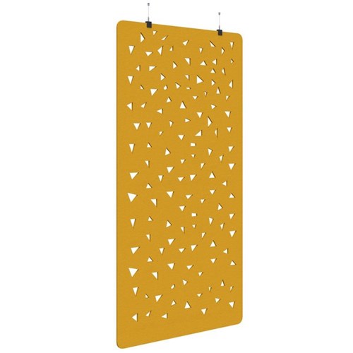 Fiord Acoustic Hanging Screen 1200x2250mm Shard Yellow