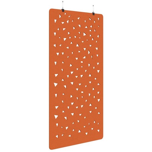 Sonic Acoustic Hanging Screen 1200x2250mm Shard Orange