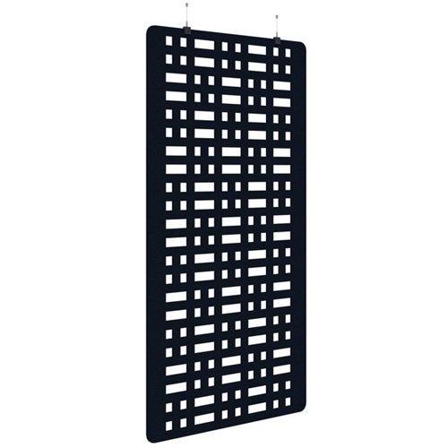 Fiord Acoustic Hanging Screen 1200x2250mm Grid Dark Blue