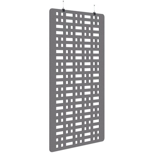 Fiord Acoustic Hanging Screen 1200x2250mm Grid Grey